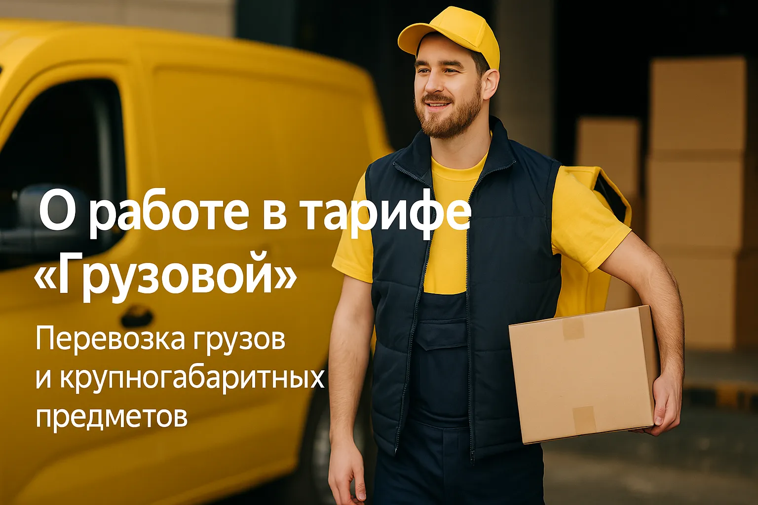 Тариф "Грузовой" Яндекс Такси